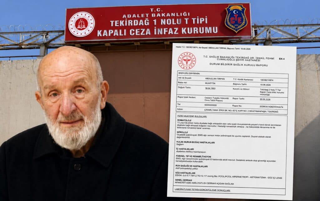 Cezaevinde tutulan hasta mahpus Abdullah Tırpan’ın kızı: “Babamı hastaneye kaldırdılar, bacağı kesilecek